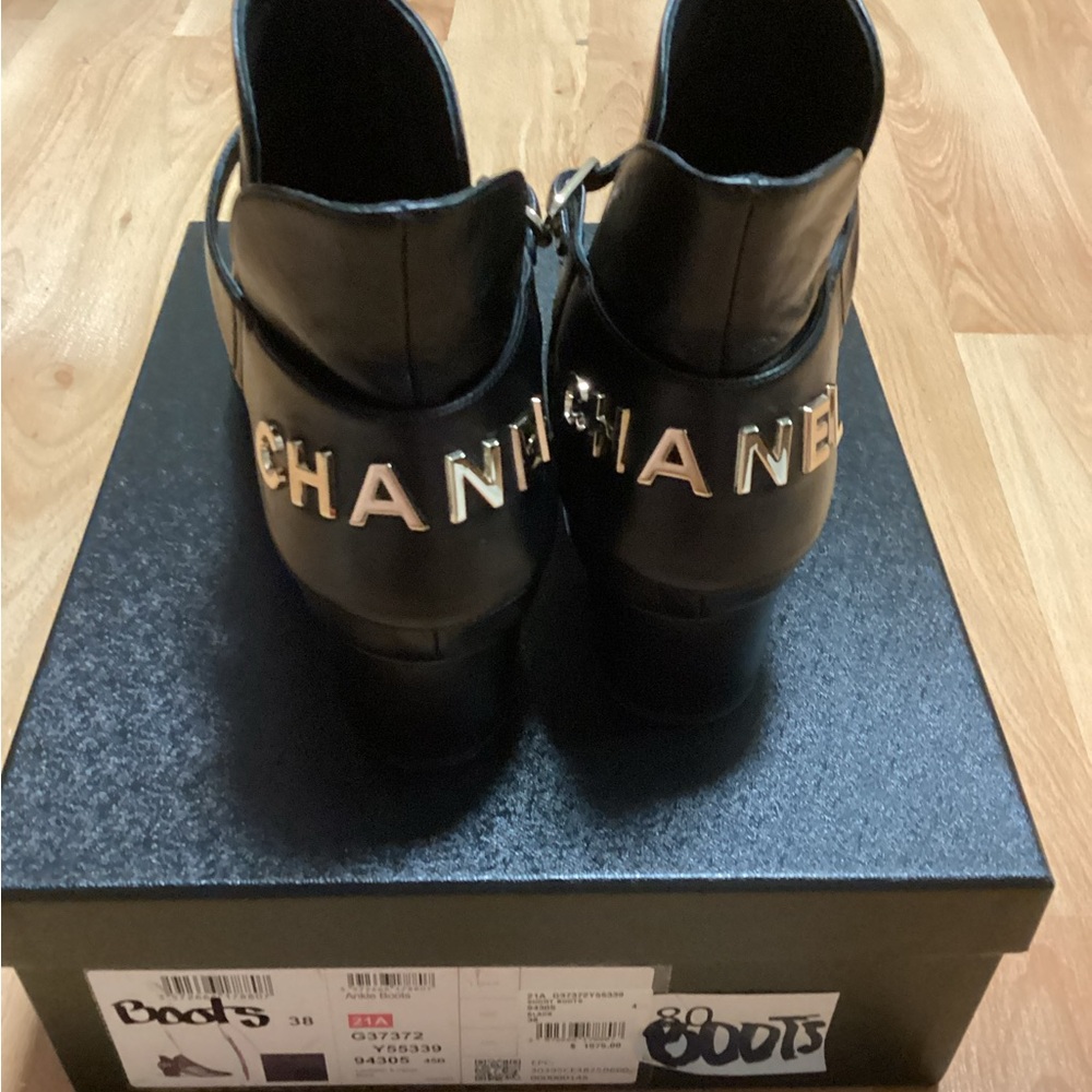 CHANEL Black Ankle Boots - Picture 7 of 15